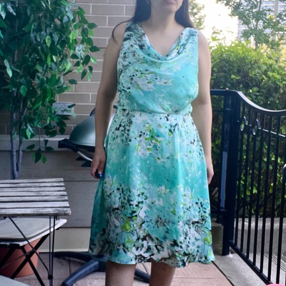 VINTAGE Y2K Cowlneck Dress - Picture 7 of 7